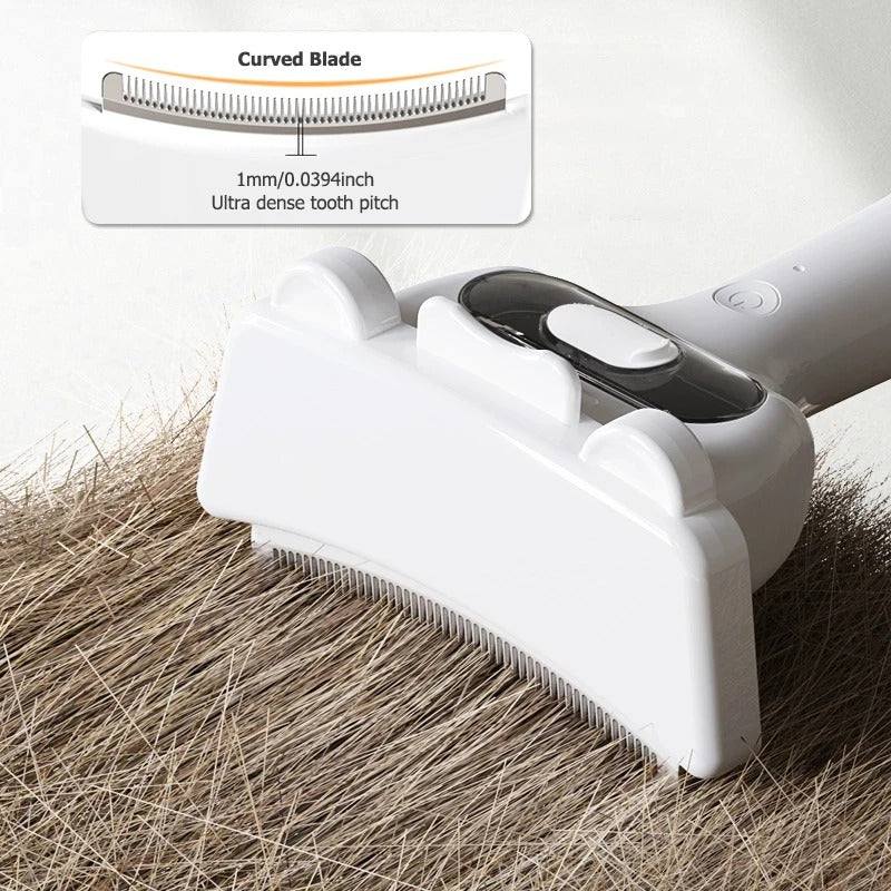 Portable Pet Spray One-Button Hair Removal Comb